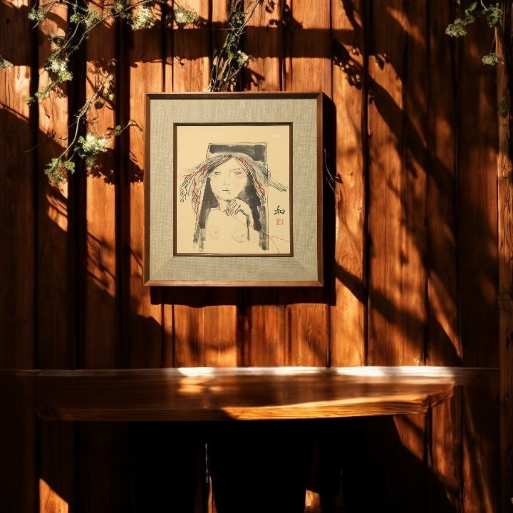 現代藝術 手繪 少女