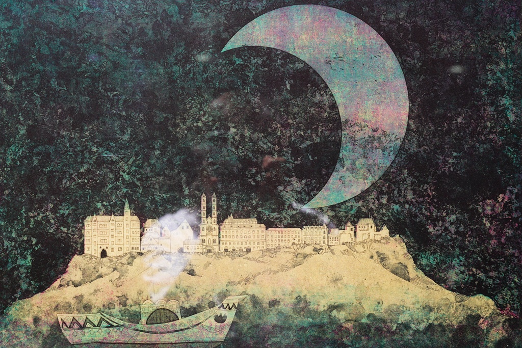 限量簽名版畫 拜占庭要塞  