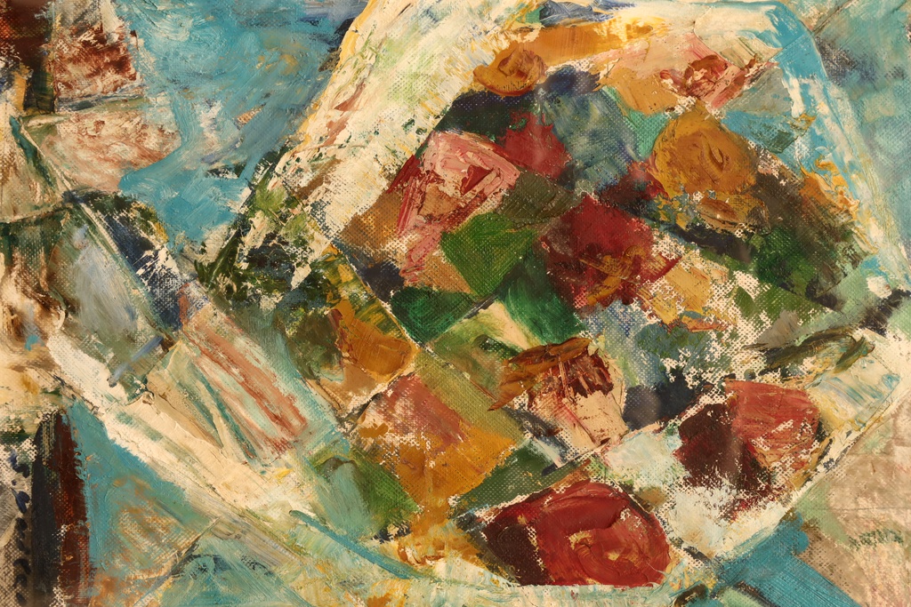 二紀会 結田信 手繪油畫 色彩交響曲  